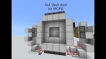 4x4 vault door MCBE [Fast, Compact and Pretty on both sides] *read description*