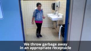 Let's review our bathroom rules