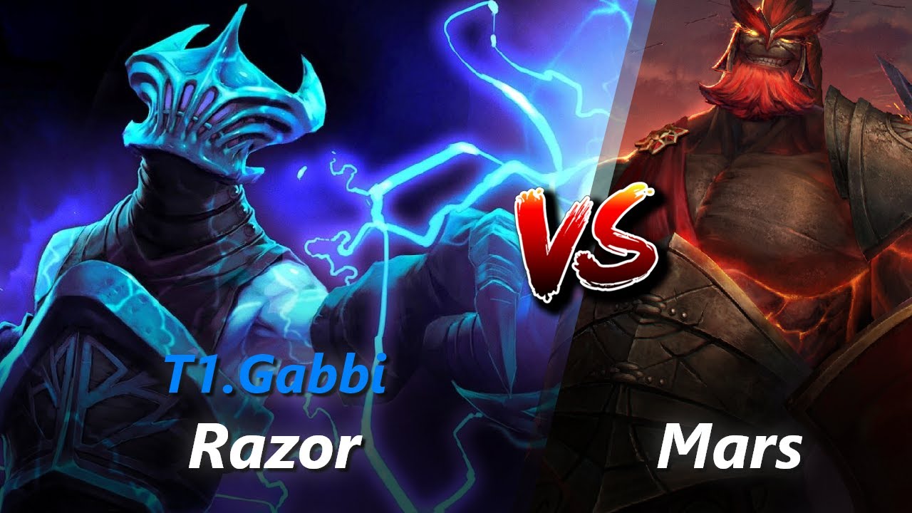 Gabbi safelane Razor vs Mars/Rubick | First 10 minutes