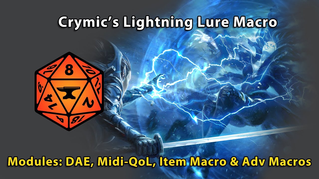 Crymic's Lightning Lure Macro - YouTube