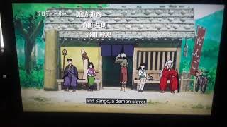 Miroku touches Sango's butt in Inuyasha Movie 3 Part 4