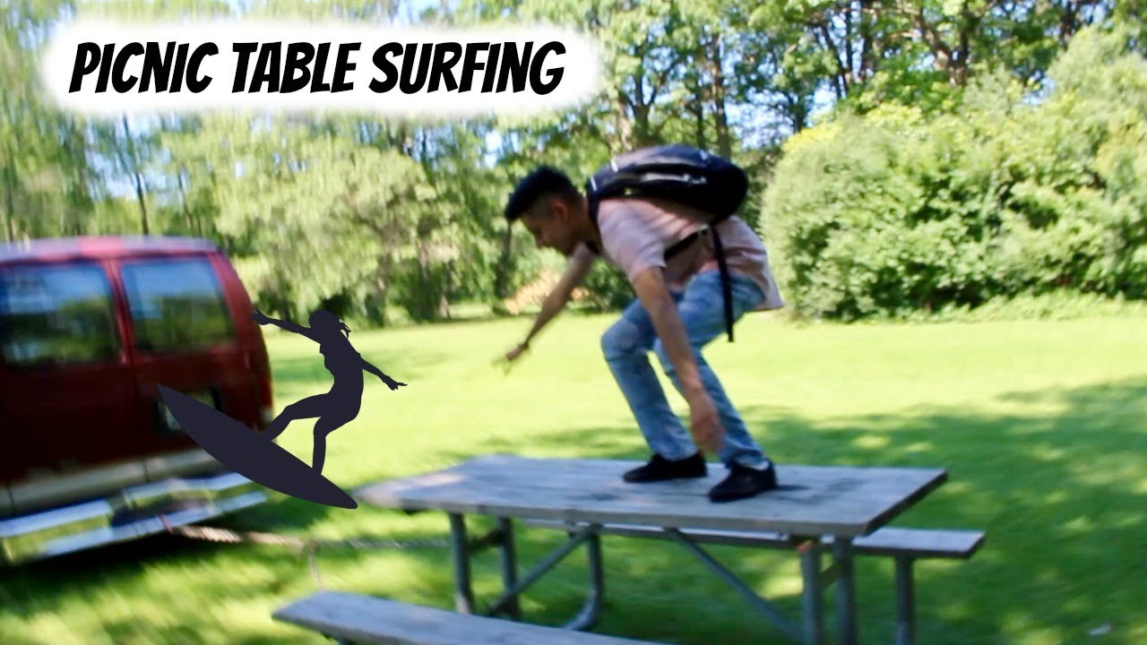 Surfing On Picnic Tables At The Quermes YouTube