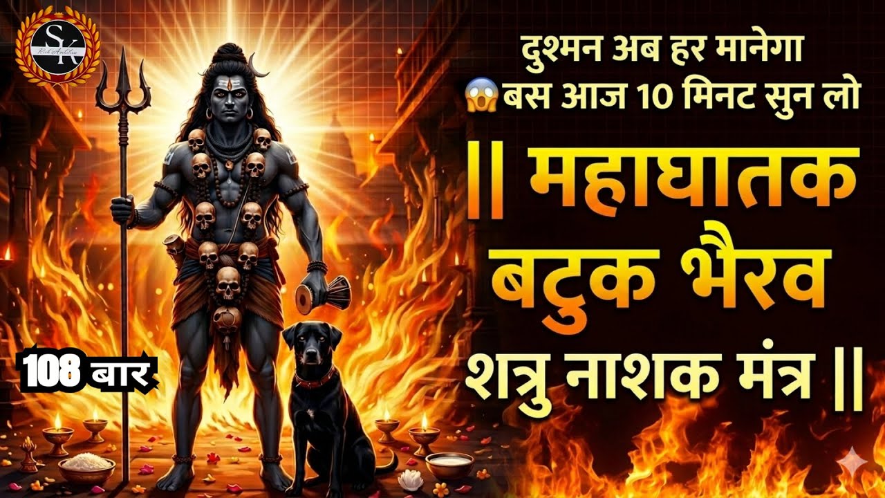 महाघातक बटुक भैरवशत्रु नाशक मंत्र | दुश्मन अब हर मानेगा,बस आज 10 मिनट सुन लो #shatrunashakmantra 