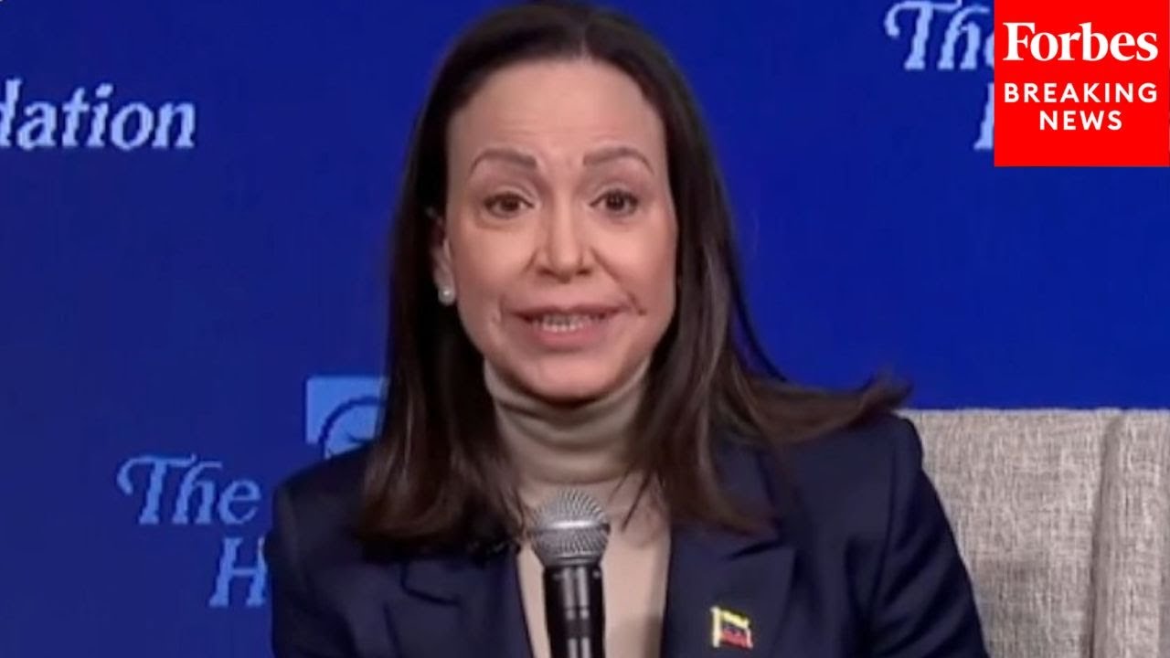 BREAKING: Venezuelan Opposition Leader Machado Addresses The Heritage Foundation After Trump Meeting