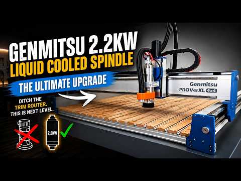 Ditch the Makita! Genmitsu 2.2kW Liquid-Cooled Spindle Setup & Testing