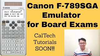 CANON F-789SGA Calculator Emulator for Board Exams - (Calculator Techniques Soon ^_^) screenshot 5