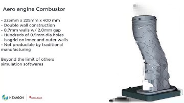 Metal Additive Manufacturing Simulation of Complex Jet-turbine Combustor | Simufact