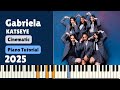 Gabriela - KATSEYE | EASY Epic Piano Tutorial With Bass &amp; Drums
