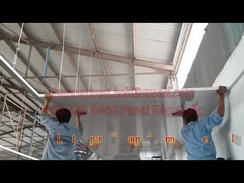 Video Hướng dẫn thi công vách trần mái panel tôn xốp chuẩn... - youtube