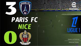 🔴 Résumé : Paris FC vs Nice 3 - 0 I HIGHLIGHTS | Ligue 1 2026/27 – Simulation Efootball Pes21