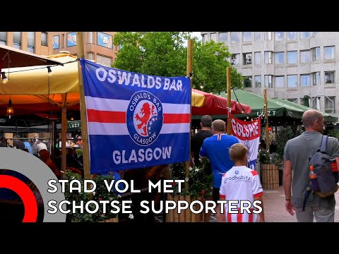 Schotse voetbalsupporters vullen Eindhovense binnenstad