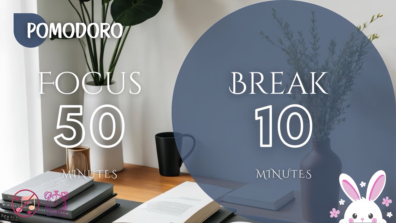 Study with Me | Pomodoro 50/10 | No Music | 2-hour Study session | Beat ...