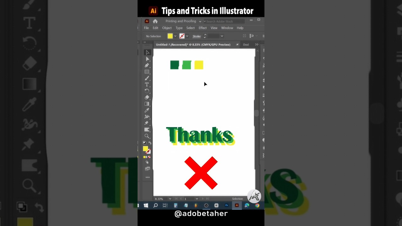 text effect in illustrator 2024 | 