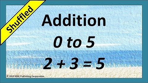 Addition Flash Cards 0-5 Numbers Only Shuffled No Audio