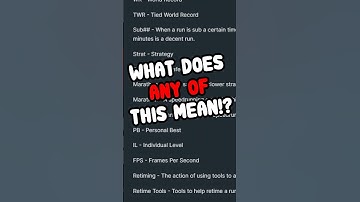 Speedrunning terms FINALLY explained