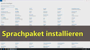 Welche Sprachpakete sind installiert?