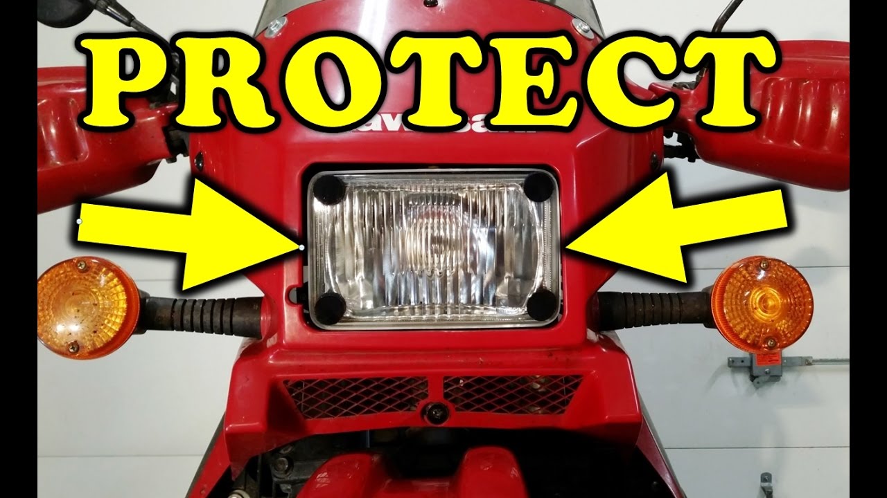 KLR 650 Parabellum Headlight Guard Install and Review 2006 Kawasaki KLR650 YouTube