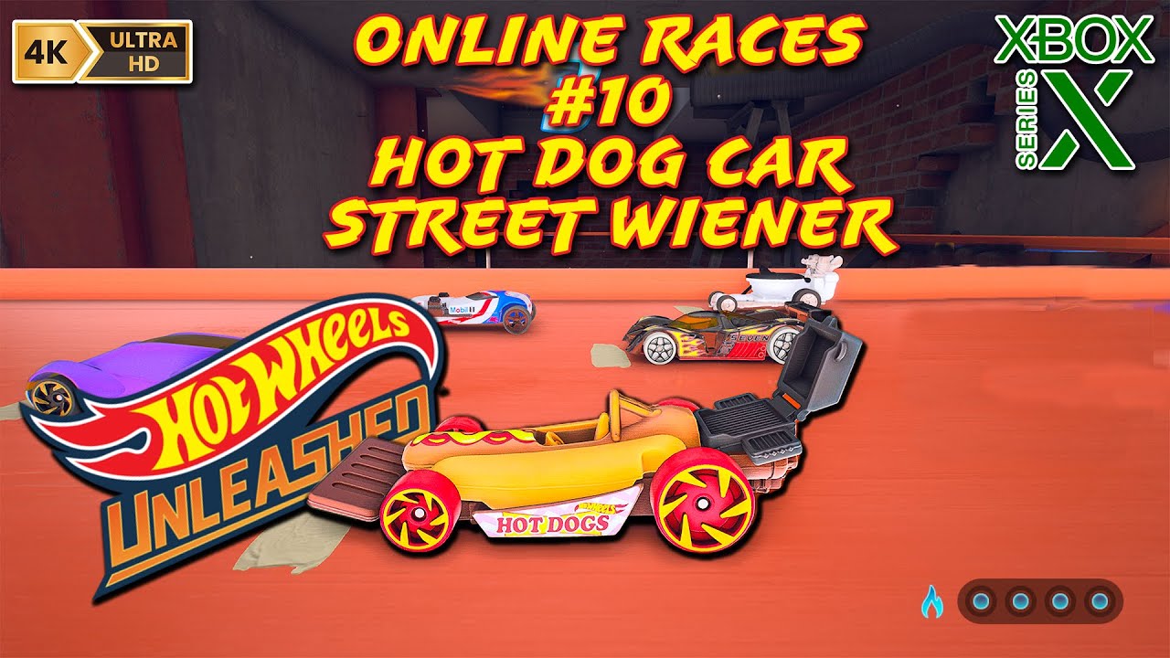 HOT WHEELS UNLEASHED 2023 HOT DOG CAR STREET WIENER ONLINE RACES