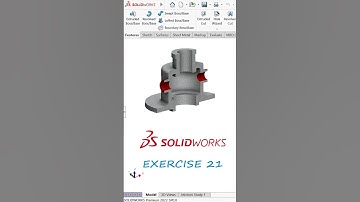 SOLIDWORKS EXERCISE 21| FOR BEGINNERS #solidworks #engineering #design #3dmodeling