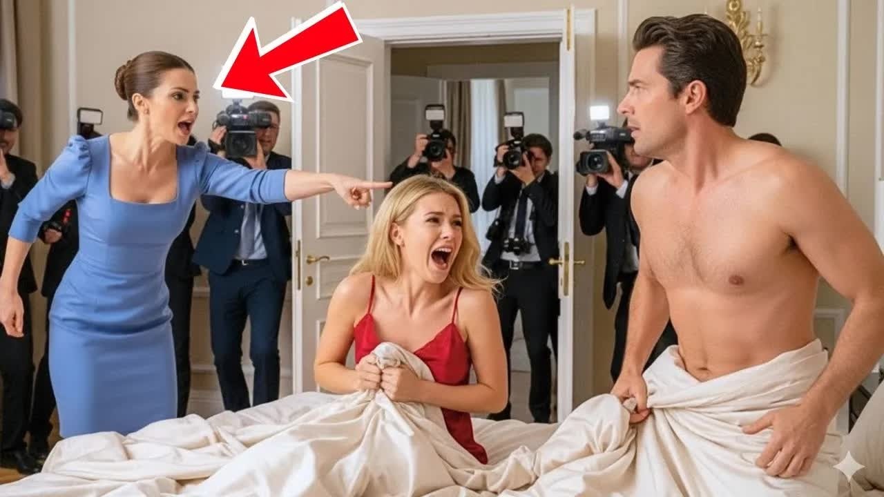 Geliebte heimlich in der Villa — Ehefrau kommt mit Kamerateams und zerstört alles