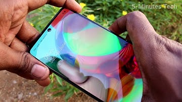 How to insert SIM cards and SD card in Samsung Galaxy A71