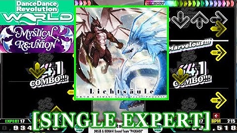 【DDR WORLD】 Lichtsäule / かめりあ & BEMANI Sound Team "PHQUASE" [SINGLE EXPERT] 譜面確認+Clap
