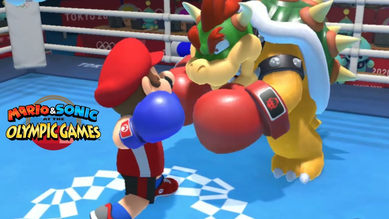 Mario VS Bowser At The Olympic Games Tokyo 2020 Gameplay Switch
