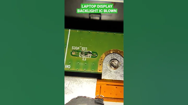 Laptop Display Backlight IC blown: How to Fix It #shorts
