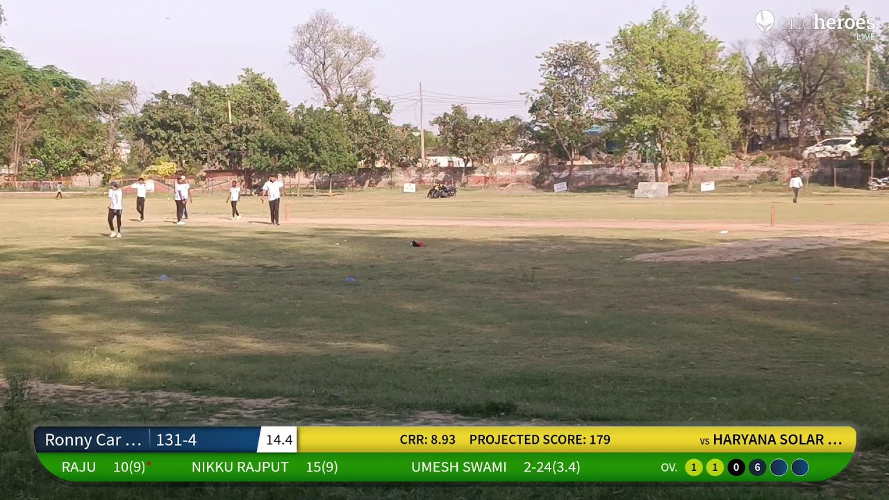 Live Cricket Match Ronny Car Decorators vs HARYANA SOLAR KINGS 31