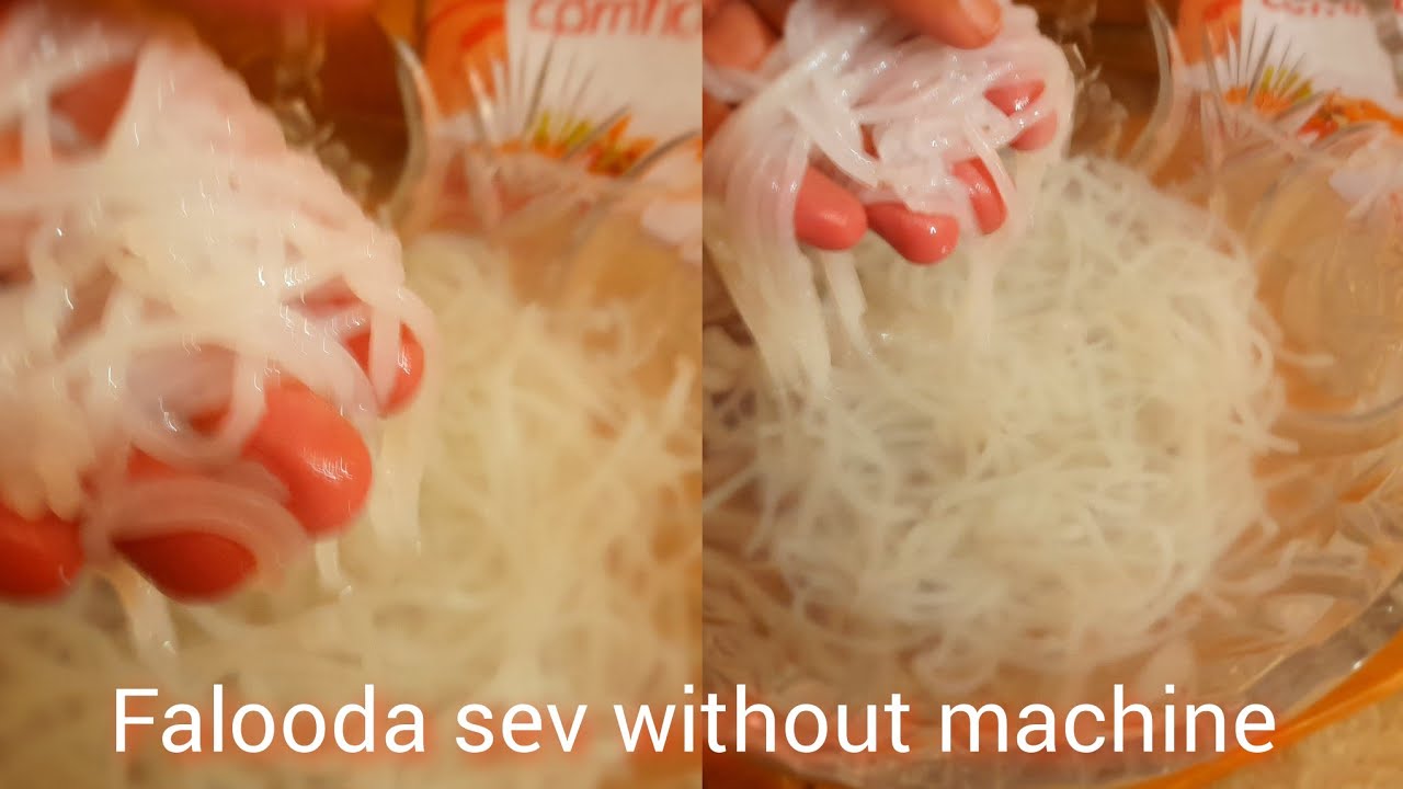 Falooda sev without machine recipe how to make falooda sev at home