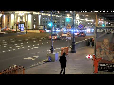 LIVE St. Petersburg Nevskiy ave. Sadovaya str. Невский проспект Садовая улица Санкт-Петербург онлайн