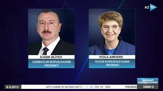 Prezident İlham Əliyev Isveçrəli Həmkarını Təbrik Edib