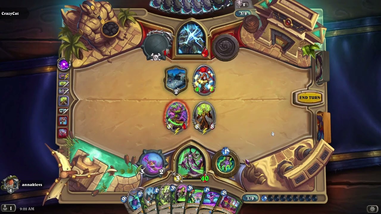 Hearthstone Demon Hunter uses illidari inquisitor for the win