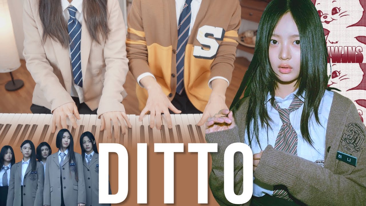 🐰NewJeans - Ditto | 4hands piano🐰