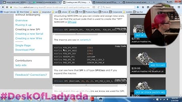 @Atmel @AtmelMakes Using ATSAMD21 SERCOM for more SPI, I2C and Serial ports  #deskofladyada @adafrui