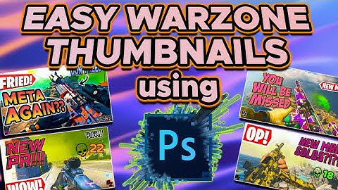 How to make a Warzone Thumbnail in Photoshop (10 minutes or LESS!)