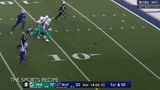 Miami Dolphins strips Josh Allen for the defensive fumble touchdown! Dolphins vs Bills! 🏈