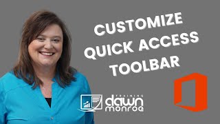 Microsoft Office Word Customize your Quick Access Toolbar QAT | Dawn Monroe Training | Wichita, KS
