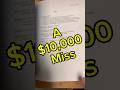 A $10,000 Miss