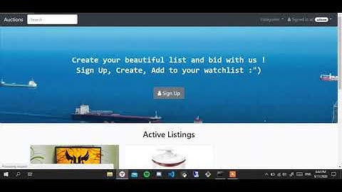 CS50 Project 2 - Commerce, Design an eBay