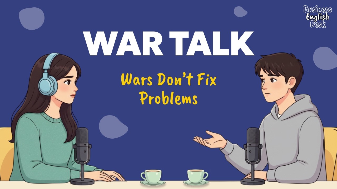 How to Talk About War in English | Essential Vocabulary & Expressions | English Conversation Podcast