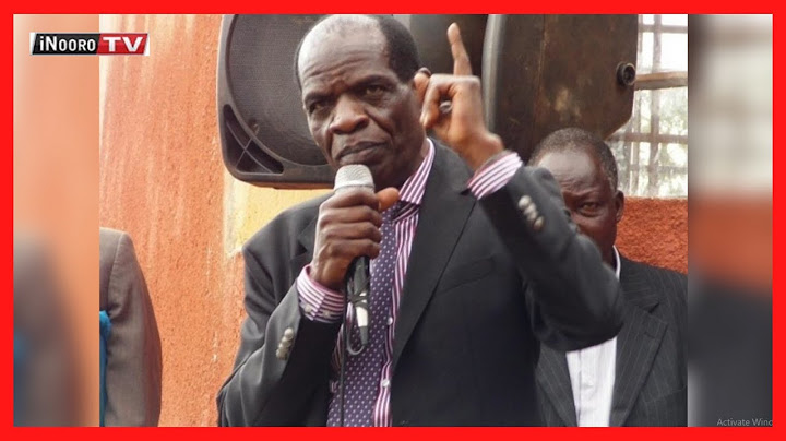 John Serut, mũmbunge wa tene wa gĩcigo kĩa Mt. Elgon gũkua
