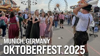 Oktoberfest 2025 Munich - Day 2 🥨 Walking Tour 4K UHD