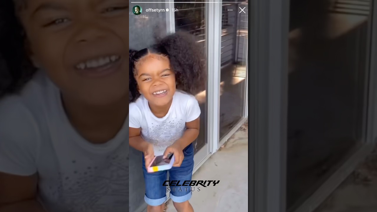 Offset Recording His Daughter Kalea On His Instagram Story‼️ 