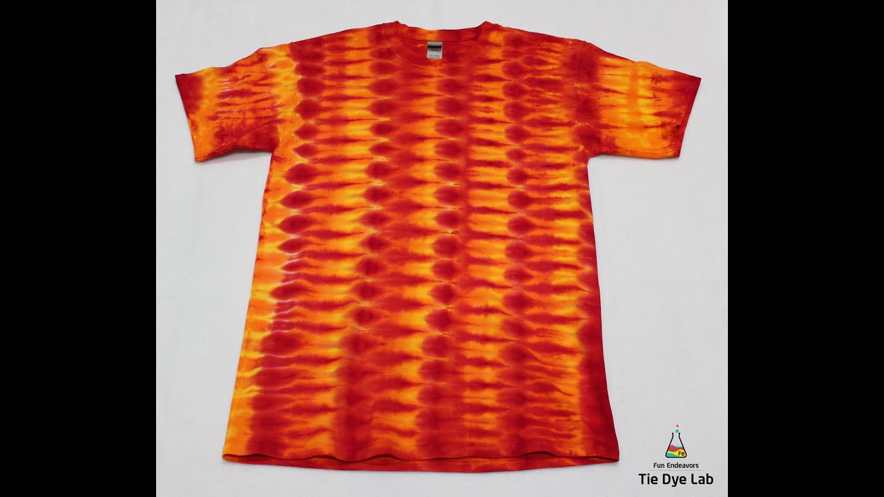 How To Tie Dye An Offset DNA Or Tire Track Design Tie Dye Shirt
