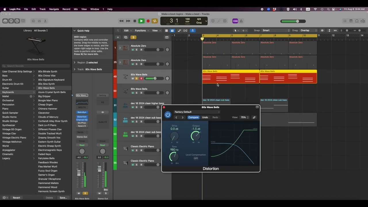 Sound design beat(chorus)
