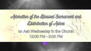 Ash Wednseday - February 18, 2026