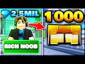 Rich Noob Opens 1000 Booster Crates! Will He Get DJ Tv Man? in Toilet Tower Defense Roblox!