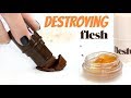 How many swatches in a Firm Flesh Thick Stick? Destroying Flesh Beauty | THE MAKEUP BREAKUP