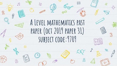 A level Mathematics Past Paper (October 2019 Paper 31 Q10 Complex Numbers) Subject code: 9709